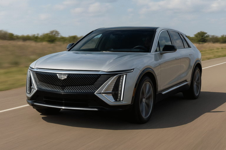 Do the driving modes in Cadillac Lyriq offer different ranges or battery usages?