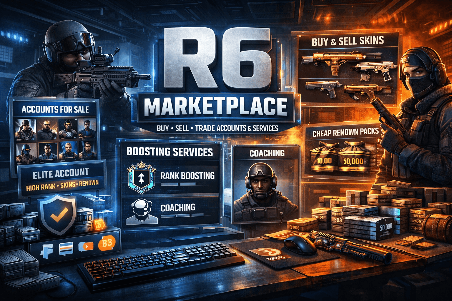 R6 Marketplace guide hero visual