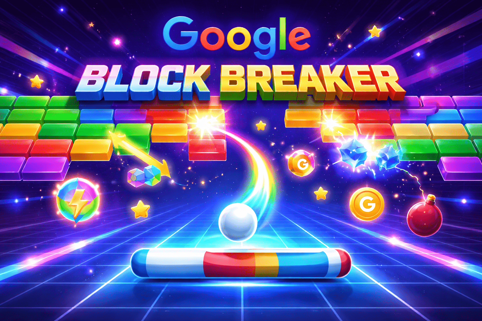 Google Block Breaker stylish cover image