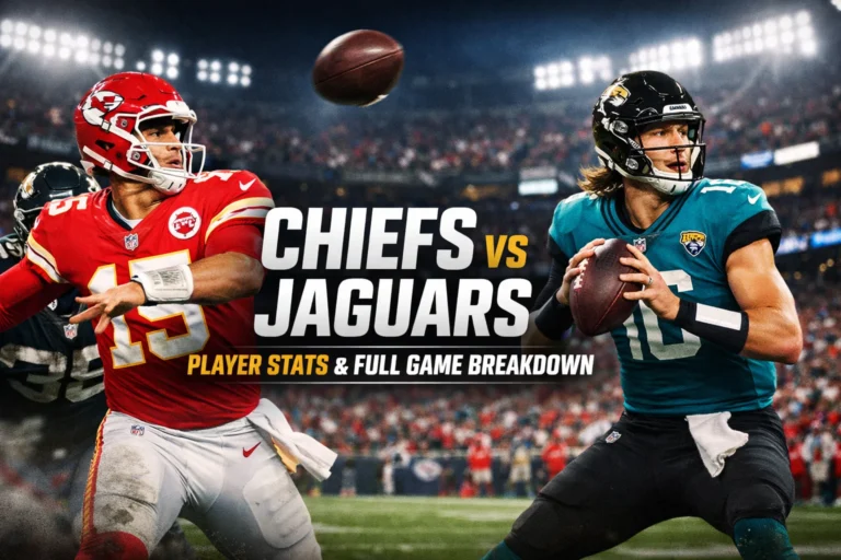 Kansas City Chiefs vs Jacksonville Jaguars Match Player Stats