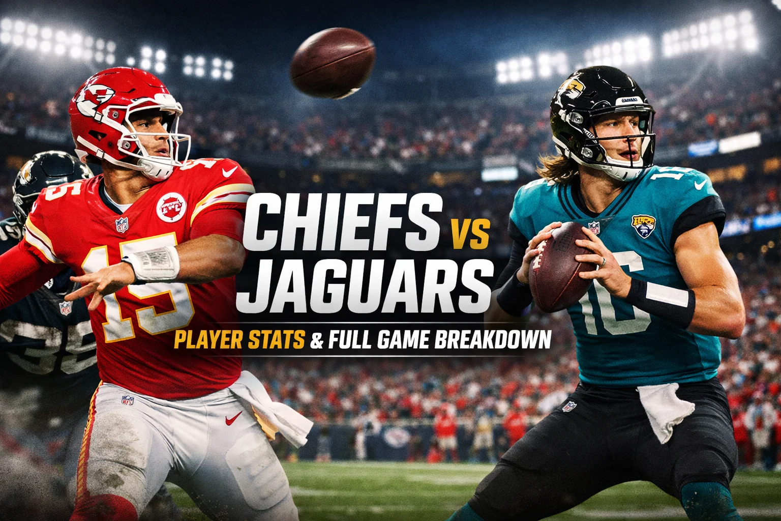 Kansas City Chiefs vs Jacksonville Jaguars Match Player Stats