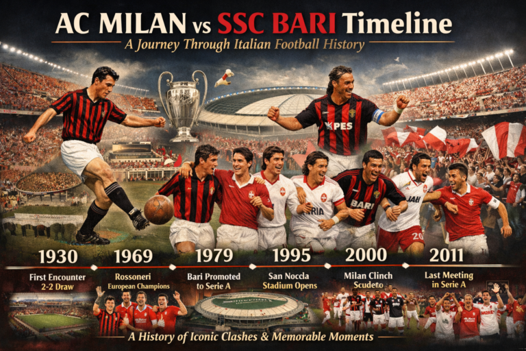 AC Milan vs SSC Bari Timeline