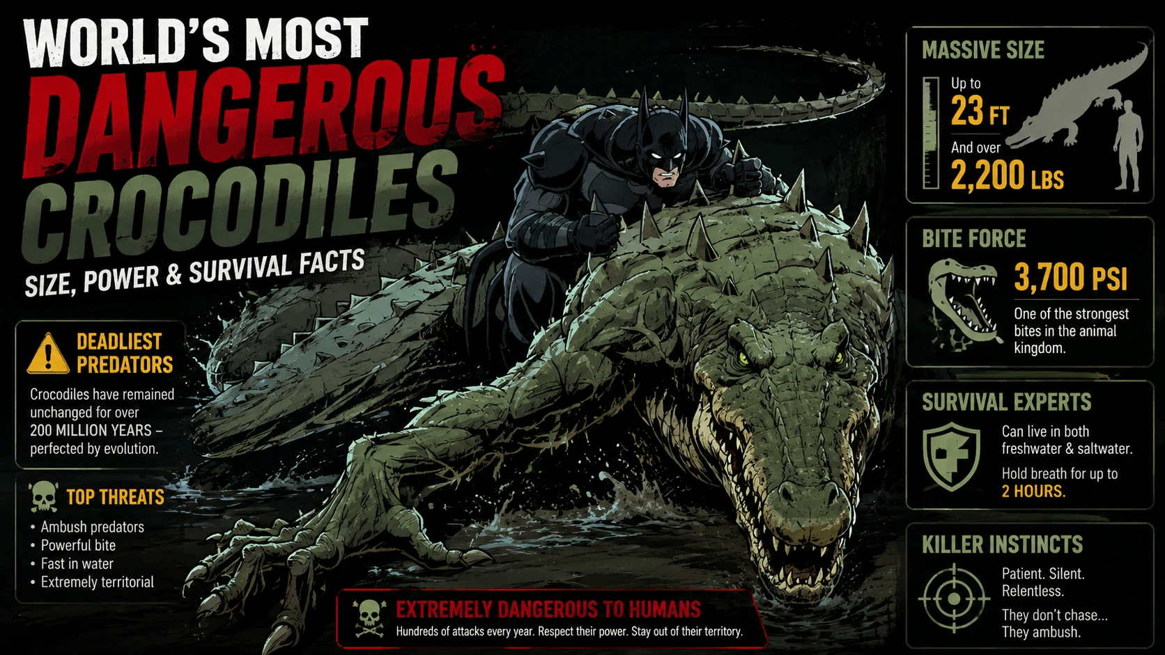 Most Dangerous Crocodiles