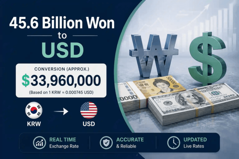 45.6 Billion Won to USD
